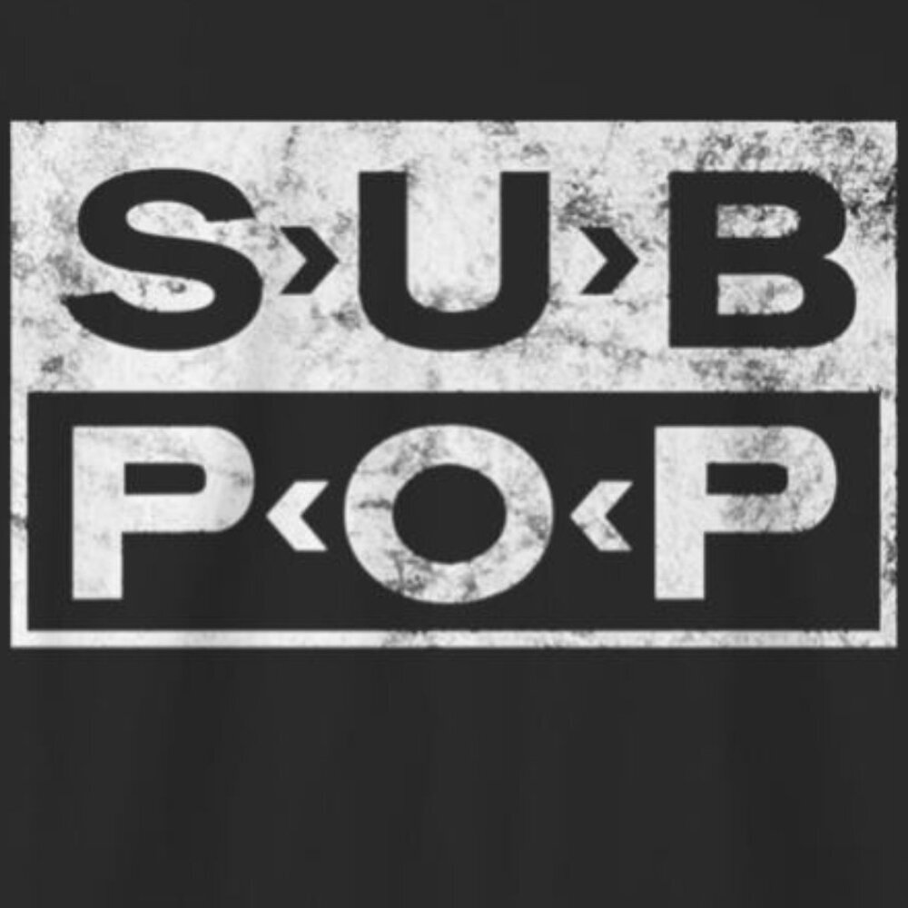 Sub Pop Records Distressed Logo Print Seattle Retro Music Fan Collector 05 - Picture 2 of 5